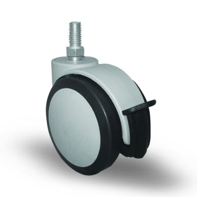 4 Adet EC05MKT75F, Oynak Civatalı Frenli Mobilya Tekerleği Sehpa Tekeri, Çap:75, 4lü Set, Geniş Sessiz Tip - 2