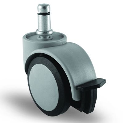 5 Adet EC03MKT50F, Pimli Frenli Mobilya Tekerleği Koltuk Tekeri, Çap:50, 5li Set, Geniş Sessiz Tip - 2