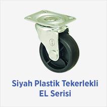 Siyah Plastik Tekerlekli EL Serisi 