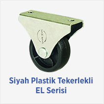 Siyah Plastik Tekerlekli EL Serisi 