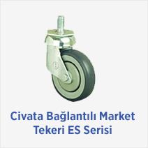 Civata Bağlantılı Market Tekeri ES Serisi 