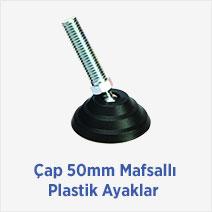 Çap 50mm Mafsallı Plastik Ayaklar 