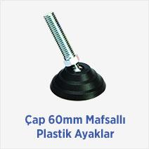 Çap 60mm Mafsallı Plastik Ayaklar 