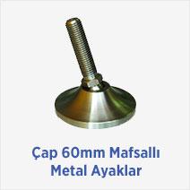 Çap 60mm Mafsallı Metal Ayaklar 