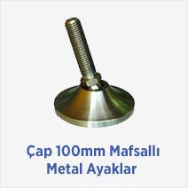 Çap 100mm Mafsallı Metal Ayaklar 