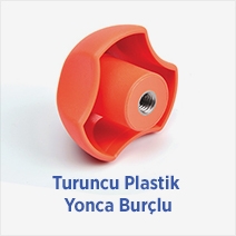 Turuncu Plastik Yonca Burçlu