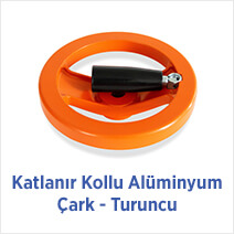 Katlanır Kollu Alüminyum Çark - Turuncu