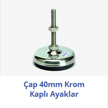 Çap 40mm Krom Kaplı Ayaklar