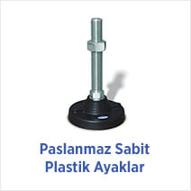 Paslanmaz Sabit Plastik Ayaklar