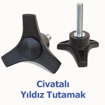 Plastik Yıldız Tutamak Civatalı