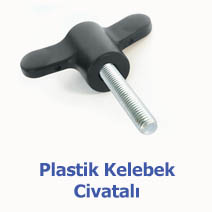 Plastik Kelebek Tutamak Civatalı