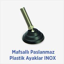 Mafsallı Paslanmaz Plastik Ayaklar INOX 