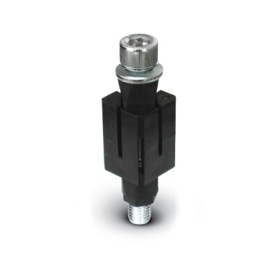 EM07ZKZ100F Oynak Soketli Frenli Poliamid Tekerlek Çap:100 Hafif Sanayi Tekerleği Burçlu Soket Geçme Bağlantılı 25x25 Kare