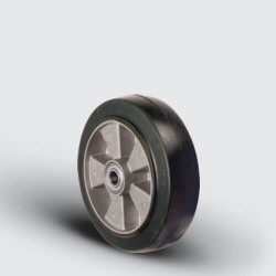 ABR180x45 Alüminyum Üzeri Kauçuk Transpalet Tekerleği, Çap:180, Bilya Rulmanlı - EMES