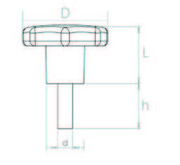 BYC401020 Bakalit Yaprak Civatalı Çap:40 M10x20 - 2