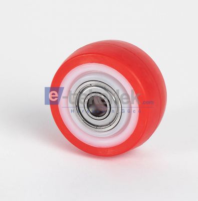 ZBP55x25 Poliamid Üzeri Poliüretan Kaplı Çap:55 Bilya Rulmanlı Tekerlek - 1