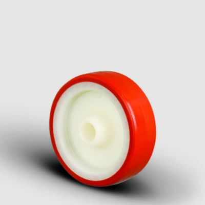 ZKP55x25 Poliamid Üzeri Poliüretan Kaplı Çap:55 Burçlu Tekerlek - 1