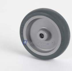 EMES - MKT150x32 Plastik Jantlı Termoplastik Kauçuk Kaplı Çap:150 Burçlu Tekerlek Genişlik:32