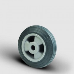 MKT150x40 Plastik Jantlı Termoplastik Kauçuk Kaplı Çap:150 Burçlu Tekerlek Genişlik:40 - EMES