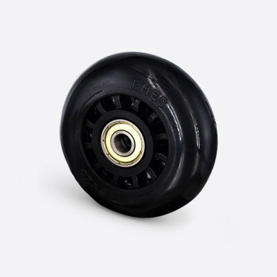 DBP 75*25 SİYAH RENK ŞEFFAF YEDEK TEKERLEK RULMANLI EMES (MİL ÇAPI:8mm) - 1