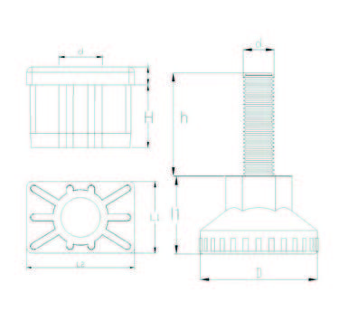 RT304010 Dikdörtgen Rotil Takım 30x40 M10 - 2