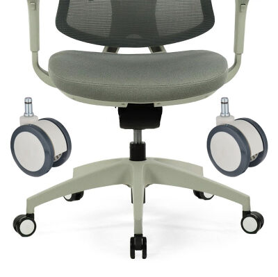 EQ03ZKP50 Sarhoş Pim Bağlantılı Plastik Maşalı Çap:50 Çift Kasnaklı Medikal Tekerlek Oynak Maşalı Segmanlı - 2