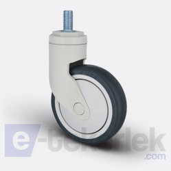 ESP05MBT100 Civata Bağlantılı Plastik Maşalı Çap:100 Medikal Ekipman Tekerleği Bilya Rulmanlı Oynak Maşalı Çift Bilya Yataklı - EMES