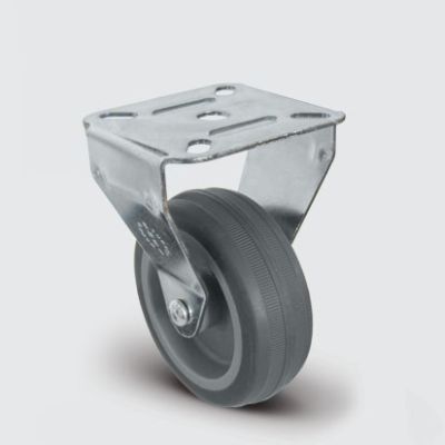 EMES - EU02MKT75 Sabit Maşalı Termoplastik Kauçuk Kaplamalı Tekerlek Çap:75 Kendinden Burçlu