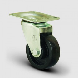 EK01BKB100 Oynak Tabla Bağlantılı, Burçlu, BakalitYüksek Sıcaklığa Dayanıklı Tekerlek Çap:100 - EMES