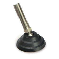 PAIM501275 Paslanmaz Mafsallı Plastik Ayak Çap:50 M12x70 Civatalı - EMES