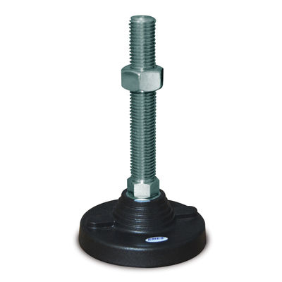 EMES - PAIS121610 Paslanmaz Sabit Plastik Ayak Çap:125 M16x100mm INOX Civatalı