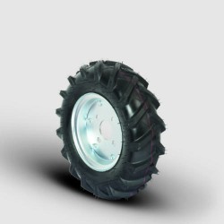 T-SKRH4.00-8x60 2 mm Poryalı, Traktör Desen Havalı Sol Teker, Çap:420, Porya Jantlı 4 Kat Şişme Tekerlek, Delik:60 - Kopya - EMES