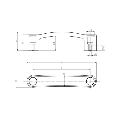 PTB11306 PLASTİK TUTAMAK BURÇLU BOY:160 EKSEN:132 M6 EMES - 2