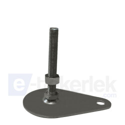 SAIYZB 80 1610 SAC AYAK INOX YANDAN ZEMİN BAĞLANTILI ÇAP:80 M16*100 - EMES