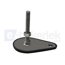 SAIYZBR 80 1610 SAC AYAK INOX YANDAN ZEMİN BAĞLANTILI KAUÇUKLU ÇAP:80 M16*100 - EMES