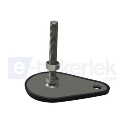 SAIYZBR 80 1610 SAC AYAK INOX YANDAN ZEMİN BAĞLANTILI KAUÇUKLU ÇAP:80 M16*100 - 1