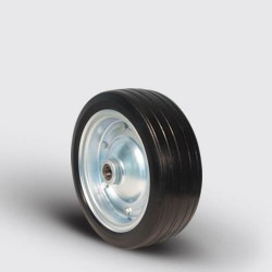 SBR300x100x20 Kauçuk Kaplı Çelik Jantlı Tekerlek, Çap:300, Bilya Rulmanlı - EMES
