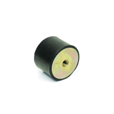 EMES - TBP 2525 06 Tek Taraf Burçlu Titreşim Takozu Çap:25 Yükseklik:25, Pullu, 25x25 M6 Burçlu