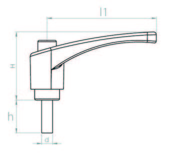 PKCT631050 Turuncu Plastik Sustalı Kol Civatalı Boy:63, M10x50 - 2